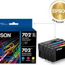 EPSON 702 DURABrite Ultra Ink High Capacity Black & Standard Color Cartridge Combo Pack (T702XL-BCS) Works with WorkForce Pro WF-3720, 3730, 3733