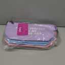 6 Pack Small Cosmetic Canvas Makeup Bags for Women with Zipper, 3 Colors and Designs (8 x 4 x 6 In)