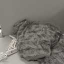 Heated Blanket Electric Queen- 84"x90" Soft Thick Bubble Electric Blanket for Sofa with 5 Heat Levels & 10 Hours Auto-Off Overheat Protection, Warm Cozy Gifts, Light Grey