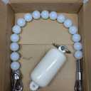 JRED Flagpole Retainer Ring 5 lb Counterweight Set, Double Eye Bolt Flag Weights for Bottom of Flags Outsidem, Poles Accessories for 5 Inch Diameter Pole, with 2 Carabiner