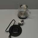 Topwit Electric Kettle Glass, For Hot Water, Tea and Coffee Dual Purpose Design, BPA-Free, 1L Pour Over Removable Stainless Steel Infuser, Auto-shut Off & Boil-dry Protect (Black)