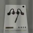 MONODEAL Bone Conduction Headphones with Mic, Bluetooth 5.3 Open Ear Headphones with Noise-Canceling Boom Microphone, Wireless Headset Earphones for Work, Driving, Home Office Commercial