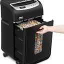 Paper Shredder for Home Office Heavy Duty with 60 Mins Running with US Patented Cutter,Shred CD/Card with Extra Large Bin,AUTO Jam Proof(ETL) (18-Sheet Micro Cut)