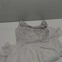 BeryLove Sequin Wedding Guest Formal Cocktail Dresses Prom Party Lace High Low Bridesmaid Elegant Dress (X-Small, Grey)