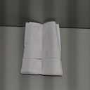 HOMEIDEAS Pure White Blackout Privacy French Door Curtains, 26 X 40 Inch Door Covering for Glass Window, Thermal Insulated Tie Up Shades Window Curtains for Bedroom, 1 Panel