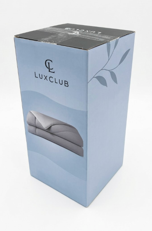 Luxclub Cooling Comforter for Bed, Soft Fabric, Twin, 66" X 88", White, Breathable Comforter for Hot Sleepers