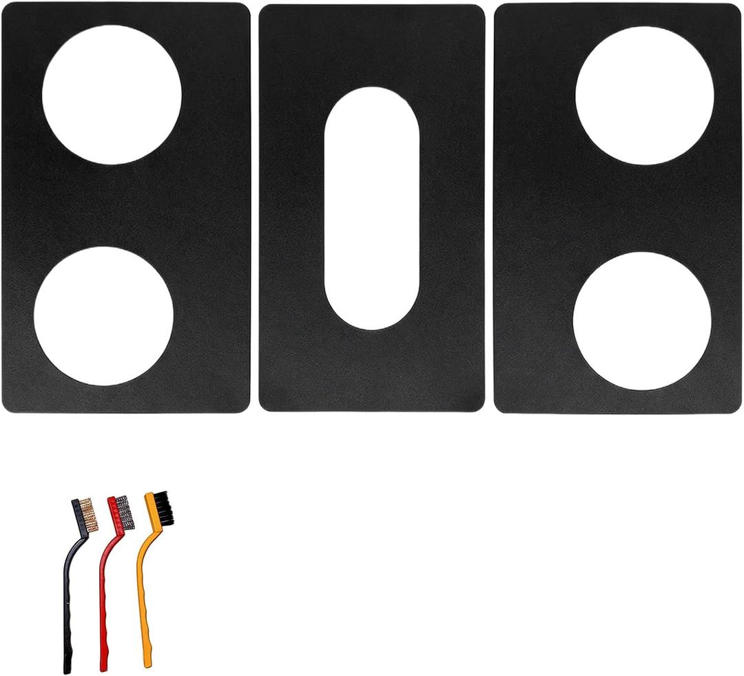 Stove Protectors Replacement for LG Gas Stove Model LRGN6325X, Custom Cut, Easy to Clean Stove Liner,Upgraded 0.4MM Thickness Reusable Stove Burner Covers For LG Stove Protector