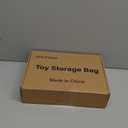 6 Pack Clear Toy Storage Organizer Bags Large with Double Zipper Waterproof PVC Material Travel Toy Organizer Pouch with Handles for Puzzle, Blocks, Board games, Kids Books Toy Organizing