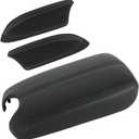 Compatible with 2008 2009 2010 2011 2012 Honda Accord Sedan Center Console Armrest Cover & Front Door Panels Replacement Black