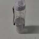 GOPPUS Water Bottles Clear Water Bottle with Straw 32oz Plastic Water Bottles BPA Free Tritan Wide Mouth Bottle Leakproof Motivational bottles water for Gym,Hiking,School or Office(1 Bottles)