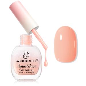 2 x AZUREBEAUTY Light Coral Orange Nail Polish, Burgundy Natural Quick Dry Nail Strengthening Glossy Finish for DIY Manicure & Nail Art, Salon Quality