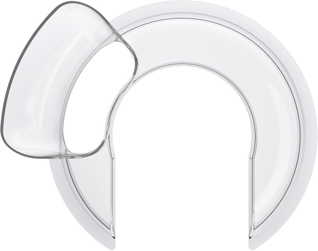 Food-Grade Pouring Shield for KitchenAid 4.5-5QT Mixer Bowl (Stainless Steel, Glass, Ceramic) - Secure Fit Splash Guard for KitchenAid Tilt-Head Stand Mixers and Dishwasher Safe
