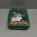 Kurt Adler 10-Light 8-Point Star Christmas Treetop, 8-Inch, Clear