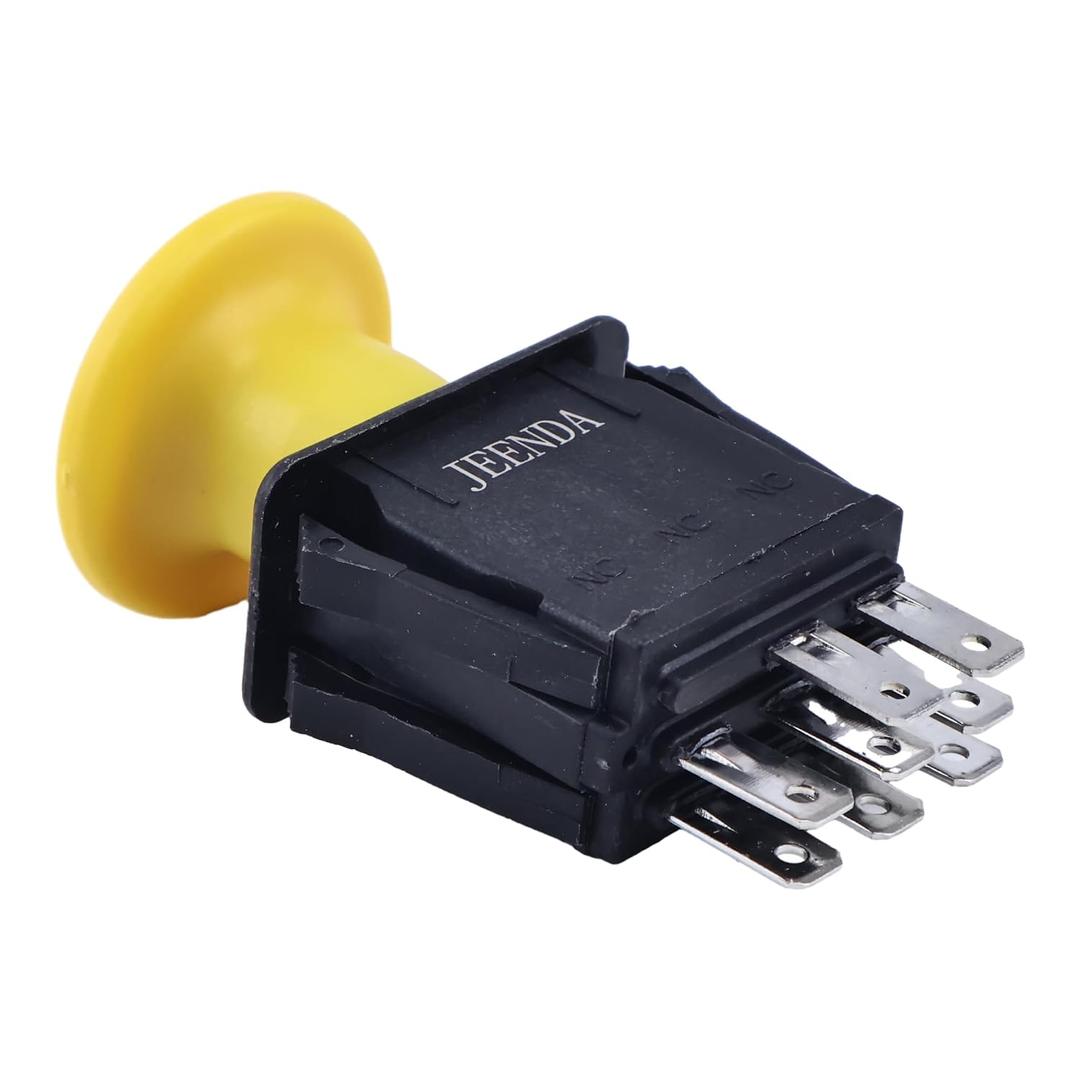 JEENDA 1722887SM 483957 481687 PTO Switch for Scag Simplicity Ferris Snapper for Bad Boy Mowers ZT Elite MZ & ZT Rebel Rogue Outlaw Lightning Series 8 Terminals