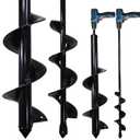 Garden Planting Auger Drill Bits, 3.5" x 16" and 1.6" x 16.8" Garden Auger Hole Drill and Bulb Planting Tool, Garden Ground Drill Bit for 3/8" Hex Drive Drill