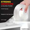 Double Sided Tape Heavy Duty, Mounting Tape, Adhesive Strips for Pictures, Posters, Carpets & More (1.18  x 9.8 Ft)