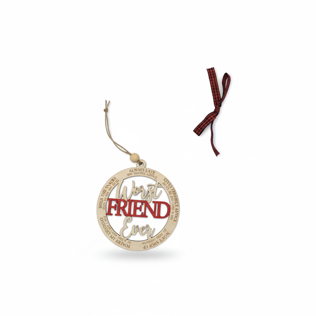 2024 New Christmas Tree Decorations Wooden Friendship Hanging Ornaments Gifts Christmas Coworker Gift Personalized Christmas Tree Hanging Ornaments Xmas Hanging Signs