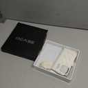 OCASE for iPhone 17 Pro Crossbody Wallet Case - Stylish PU Leather Handbag Phone Purse with Zipper Closure, Card Slots & RFID Blocking - Wrist Strap, Lanyard, Kickstand - Cream