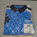 LULY YANG DSP Men's Active Polo - Short Sleeve (Blue, XS)