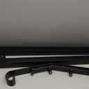 Outdoor Stair Handrails, 2 Steps Black Wrought Iron Railing Kits for Concrete or Wooden Porch Steps