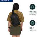 Osprey Quasar Shoulder Sling Bag - Everyday Crossbody Backpack with Laptop Sleeve, Bottle Pocket, & Phone Pocket, Black