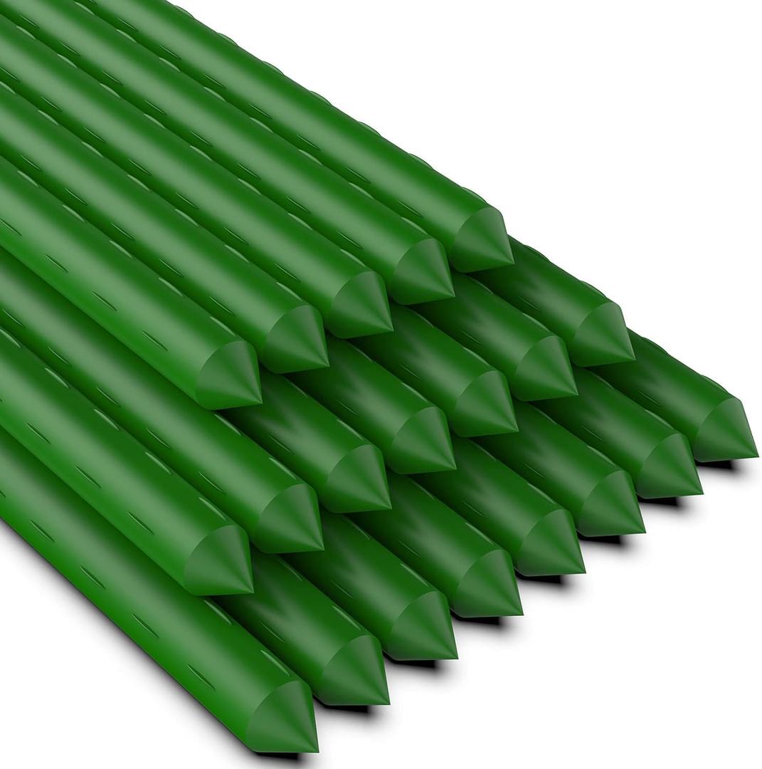58 Inch Garden Stakes Sturdy Plant Sticks Support Tomato Stakes for Vegetable (58inch-20 Pcs)