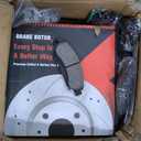 Anpulsero Front Brake Kit Compatible with Chevy GMC Silverado Sierra Yukon XL Suburban Express Savana 1500 Tahoe Avalanche Escalade ESV EXT Drilled & Slotted Brake Rotors Brakes Pads Replacement