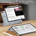 ESR for iPad mini 7 A17 Pro Case, iPad mini 7th/6th Generation Case (2024/2021), Slim Trifold Two-Way Stand, Powerful Magnetic Attachment, Durable Protection, Supports Pencil Pro&Pencil(USB-C), Grey