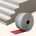 INMOZATA Stair Edge Trim 40Ft, 4 Inch Rubber Stair Nosing, Vinyl Stair Edge Protector for Indoor & Outdoor, Non Slip and Waterproof (Gray)