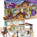 Schleich Horse Club - 157Pc Lakeside Mansion With Stable - Kids 5+ | 42785