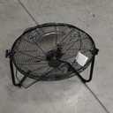 Amazon Basics 20" High Velocity Industrial Fan, Floor Fan, with 3 Speeds, Tilt Head, ETL-Listed Safety Compliance, Metal Housing/Blades, Ideal for Industrial/Commercial Space/Garage/Gym, 125W, Black