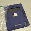 Grifobes for iPad A16 Case 11th Generation 11 inch 2025 / iPad 10th Generation Case 10.9 inch 2022, Heavy Duty Military Grade Shockproof Cover with Pencil Holder for i Pad 11/10 Gen (Navy Blue)