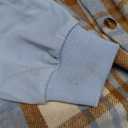 Boys Clothes Plaid Hooded Sweatshirt & Solid Colour Sweatpants With Pocket-2 Piece Sets,Fall Winter Boys Outfits, 9-10 Years