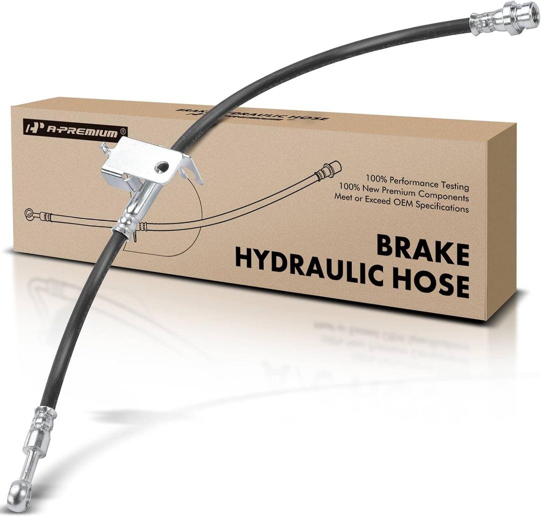 A-Premium Rear Driver Brake Hydraulic Hose Compatible with Select Hyundai and Kia Models - Accent, Rio, Rio5, 2006-2007, 1.6L - Replace# 587371G300