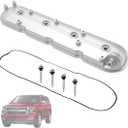 Driver Side Engine Valve Cover with Gasket FIT 1999-2010 Chevrolet Silverado Suburban Tahoe FIT GMC Sierra Yukon 4.8L 5.3L 6.0L Left Side 12570427