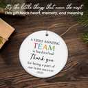 Christmas Team Gifts for Employees - Ceramic Christmas Ornaments 2025 for Tree Decorations - Group Gifts for Coworkers, Coworker Gift for Work Bestie, Thank You Gift for Coworker Boss Employee