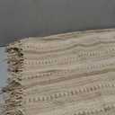 DII Braided Striped Decorative Throw Blanket, 50x60, Stone
