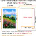 BESCRCL 20x30 Picture Frame Brown, Poster Frames Wall Hanging, Display Pictures 20 x 30 without Mat, 1 Pack