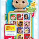 CoComelon JJs First Learning Toy Phone for Kids, Lights, Sounds, Music, Letters, Numbers, Colors, Shapes, and Weather, Kids Toys for Ages 18 Month by Just Play (5 x 1.55 x 8 inches)