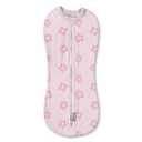 Swaddleme Original Baby Swaddling Blanket - Self-Soothing, Cotton Baby Swaddle with Zipper - Wearable Sleep Blanket, Birdie Front/Stripes Back, 0-2 M