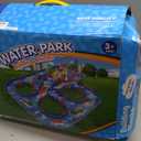 TERRAMUS Double-Tier Kids Water Table Toys, 100PCS Water Park Playset with Pump, DIY Toddler Waterways, Summer Outdoor Toys for Backyard,Lawn,Beach,Pool, Outside Activity Funs for Boys Girls 4-8 3-5