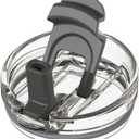 Zukro Replacement Lid for 50 oz & 40 oz cold1 Reduce Tumbler, Fit for 42 oz, 35 oz, 30 oz Yeti Rambler Tumbler, Press-in Leakproof 2-in-1 Flip Straw Lid fit for Hydrapeak 40 oz Cup, Black