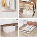 Bamboo Under Bed Storage with Wheels,Rolling Underbed Shoe Organizer Box for Shoes,Blankets,Toys,Clothes Container Space-Saving Bins for Bedroom,Closet,Dorm,Nursery