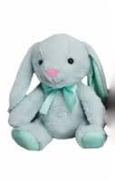 Holiday Home 12" Blue Bunny Plush, 12 in