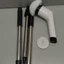 Electric Spin Scrubber- Ditch The Scrubbing! Long Handle Shower Scrubber with 9 Replaceable Heads - 2 Speed Cordless Brush Ensures Long Battery Life, Modern White Design!