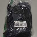 MANGOPOP Crew Neck Long Sleeve T Shirts for Women Fitted Shirts Tight Neck T Shirts Basic Tee Tops (Large, A01black)