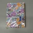 2 x Daily Planner 2025-2006, Weekly & Monthly Planner,July 2025 - June 2026 Day Planner, 6.2 x 8.25 Flexible CoverWirebound Note Pages with Monthly Tab, Back Pocket, Premium Paper,(Flower B09)