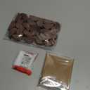 Colingmill 24 Pcs Wooden Table Number Stands Wedding Table Name Holder Semicircular Design Place Card Holders with 24 Pcs Tented Cards for Retail Shop Wedding Party Events Decoration(Brown)