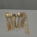 Alata Cube Gold 20-Piece Flatware Set, Forged Cutlery Set, Matte Gold Silverware Service for 4, Stainless Steel Tableware with Square Handle for Home/Restaurant, Dishwasher Safe