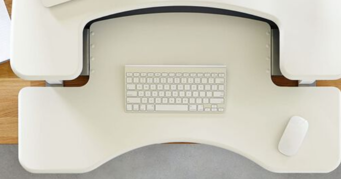 VariDesk® Pro Plus™ 48 urns any desk into a standing desk